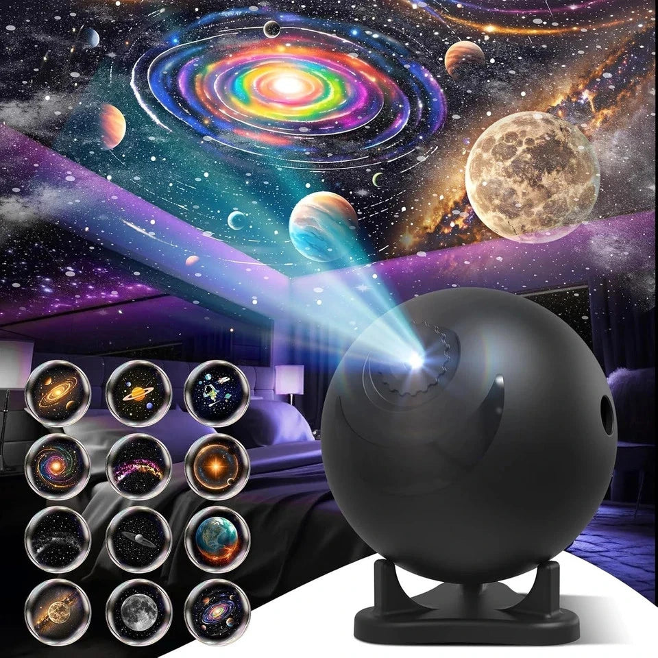 HD Galaxy Star Projector Night Light