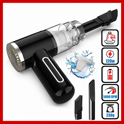 120W Cordless Mini Vacuum Cleaner – Portable Car & Home
