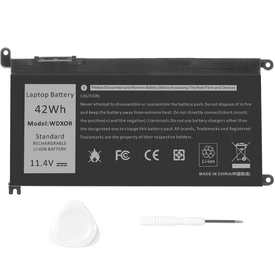 42W Battery For Dell Inspiron WDX0R WDXOR 15 7586 7579 7573 7570 7569 7560