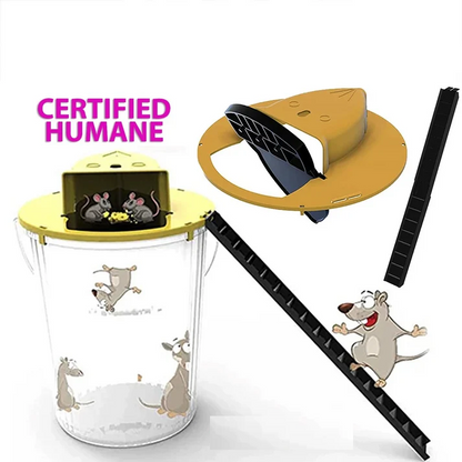 Mouse Rat Trap Flip & Slide Mouse Trap Bucket Catcher Mousetrap Slide Bucket Lid