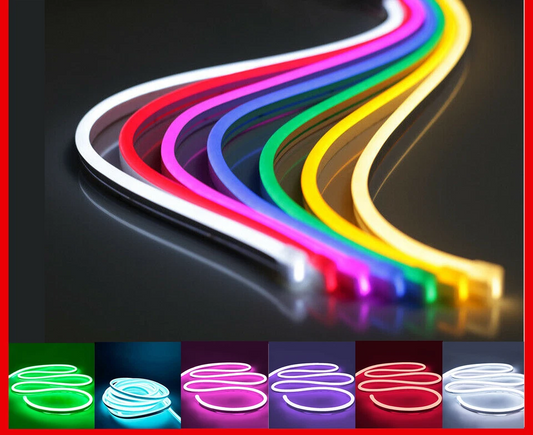 1M 2M 3M 5M 12V Flexible Sign Neon Lights Silicone Tube LED Strip Waterproof