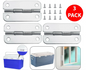 3PCS Stainless Steel Cooler Hinges & Screws Replacements For Igloo Cooler Parts
