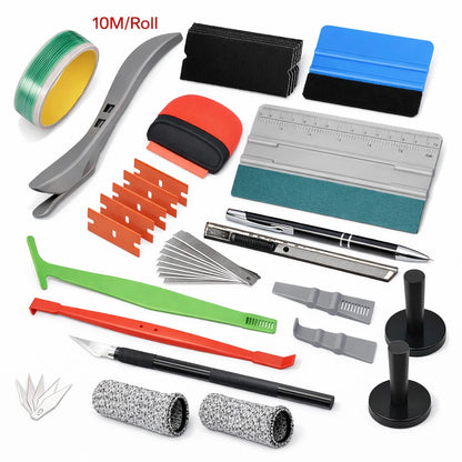 Car Wrap Application Tools Vinyl Squeegee Felt Auto Film Installation Tools Kit